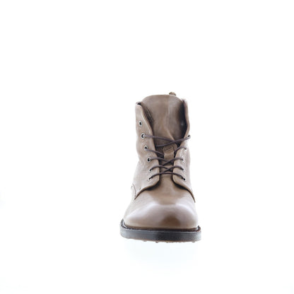 Sylvester Mens Brown Leather Zipper Chukkas Boots