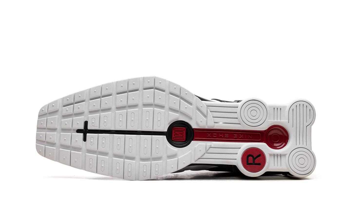 Shox MR4 Mule"Martine Rose Metallic Platinum Varsity Red" IM5420 100