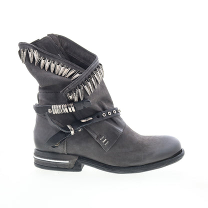 Torey Womens Black Leather Zipper Casual Dress Boots