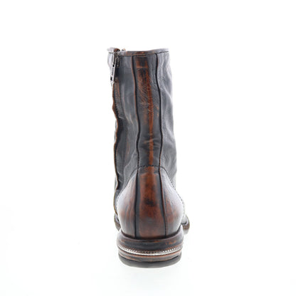 Traver Womens Brown Leather Zipper Casual Dress Boots