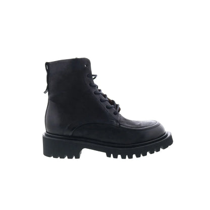 Truett Womens Black Leather Zipper Casual Dress Boots