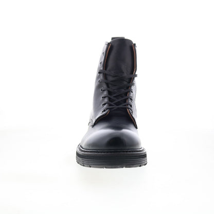 Renald U32210-201-6002 Mens Black Leather Zipper Casual Dress Boots