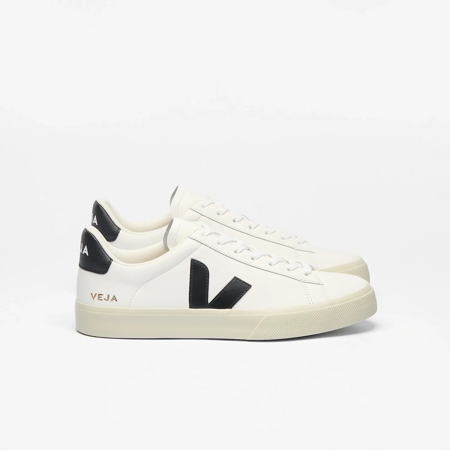 Women's Campo Leather in White Black
