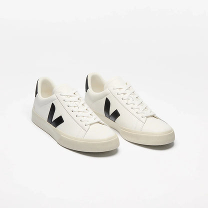 Men's Campo Leather in White Black