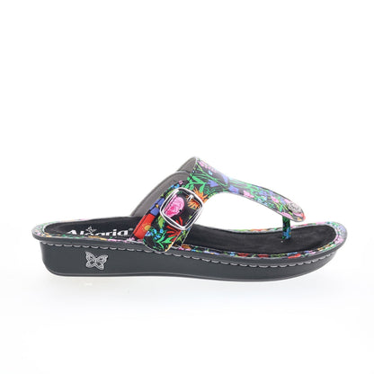 Alegria Vella Sweet Emotions VEL-7411 Womens Black Flip-Flops Sandals Shoes
