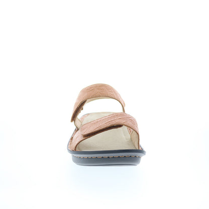 Alegria Verona VER-7420 Womens Brown Leather Slingback Sandals Shoes