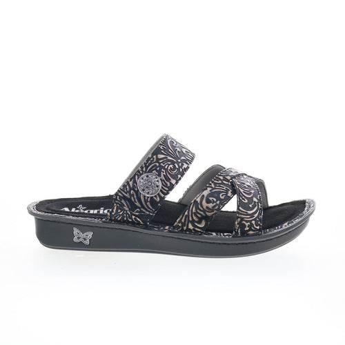 Alegria Victoriah Show Boat VIC-6110 Womens Black Slides Sandals Shoes