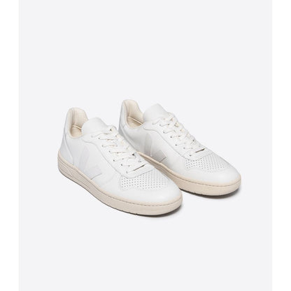 Men's V-10 Leather Sneaker in White