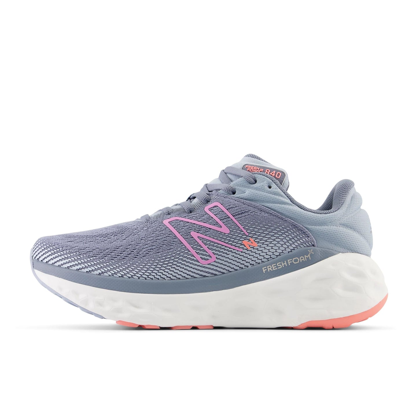 Women's Fresh Foam 840 in Arctic grey with Raspberry