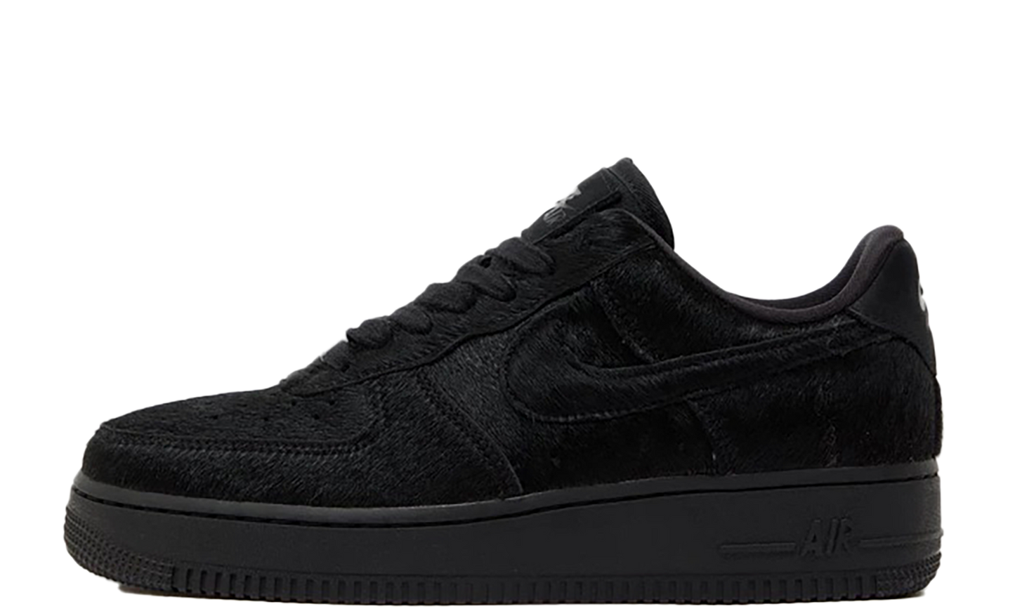 AIR FORCE 1'07 WMNS"Triple Black Pony Hair" II7398 001