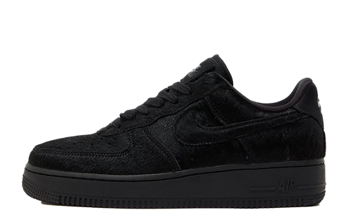 AIR FORCE 1'07 WMNS"Triple Black Pony Hair" II7398 001