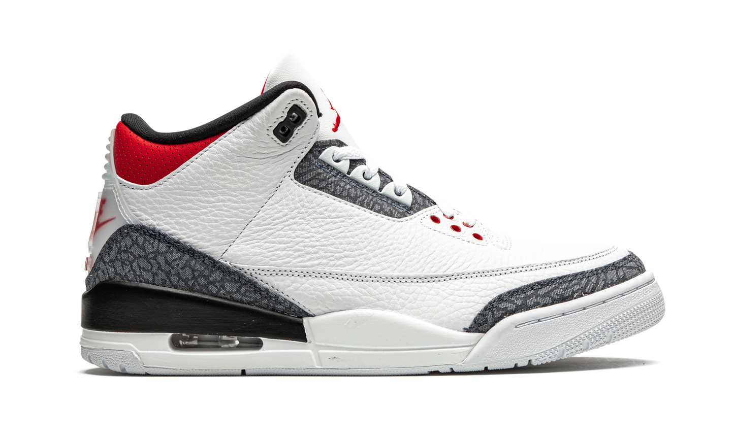 3 Retro SE DNM "Fire Red Denim" CZ6431 100