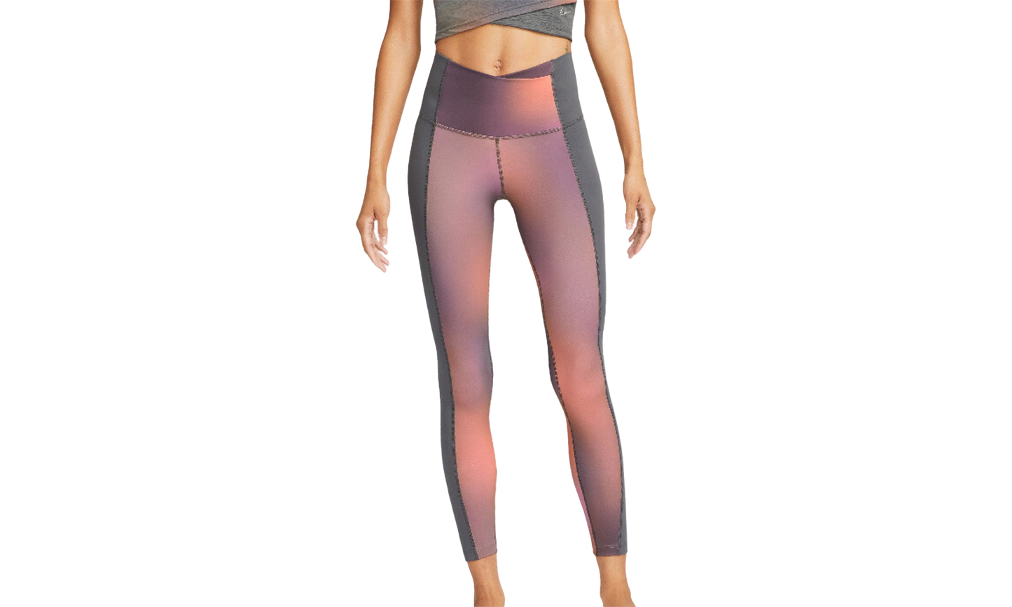 Womens Yoga Dri-fit - Tight Fit Leggings"IRON GREY/MULTI COLOR" DQ6427 068